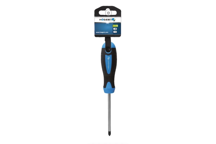 Śrubokręt Phillips Hogert HT1S032 PH2 z ergonomiczną dwukomponentową rękojeścią antypoślizgową