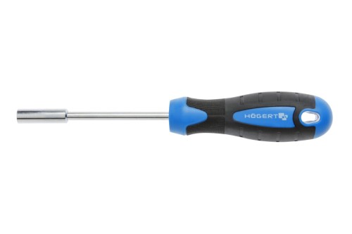 Uchwyt do bitów Hogert Technik HT1S201 1/4 cala 100 mm magnetyczny wkrętak ze stali CrV