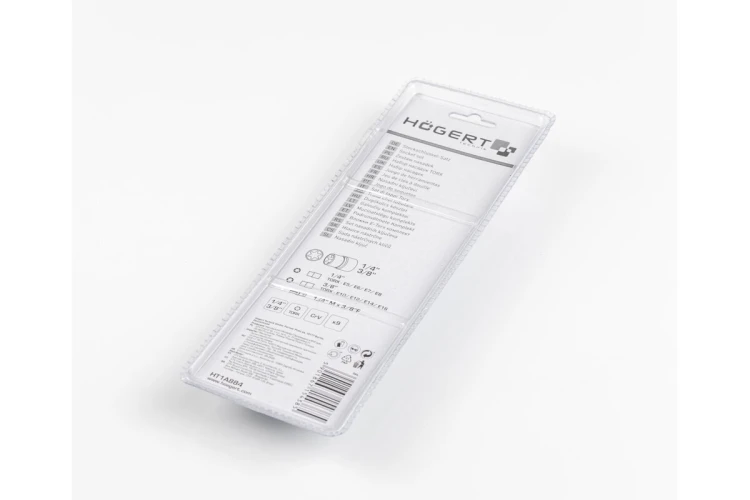 Komplet nasadek TORX na metalowej listwie z adapterem 1/4 cala na 3/8 cala