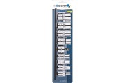 Nasadki TORX HT1A884 wykonane z wytrzymałej stali chromowo-wanadowej CrV, 9 elementów