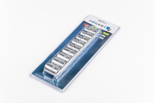 Zestaw nasadek TORX Hgert E10–E24 w metalowej kasecie