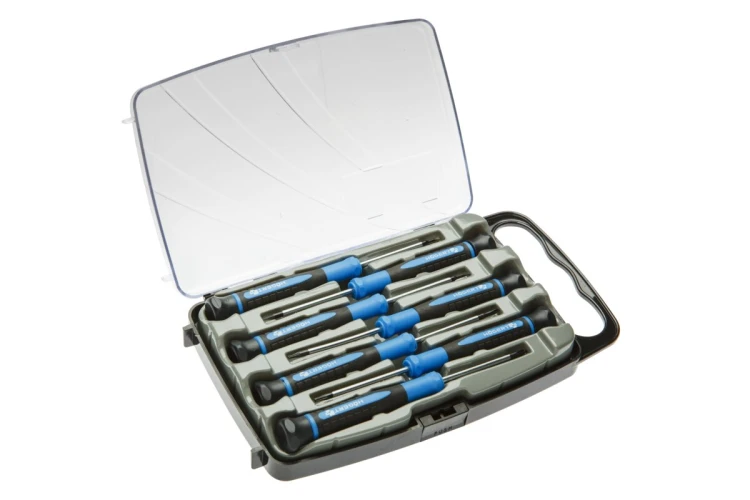 Zestaw 7 wkrętaków precyzyjnych Hogert Technik HT1S270 wkrętaki płaskie Phillips i Torx