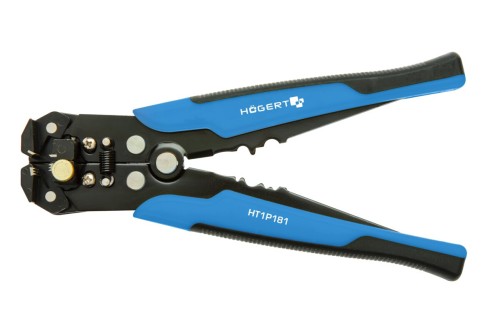 Automatyczny ściągacz izolacji Högert Technik HT1P181, szczypce do przewodów 0,2–6 mm², długość 205 mm