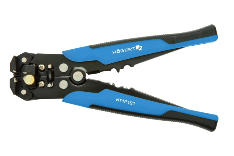 Automatyczny ściągacz izolacji Högert Technik HT1P181, szczypce do przewodów 0,2–6 mm², długość 205 mm