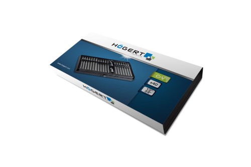 Bity Torx, Spline i HEX Hogert HT1S404 ze stali CrV, końcówki 30 i 75 mm z uchwytami 3/8 i 1/2 cala