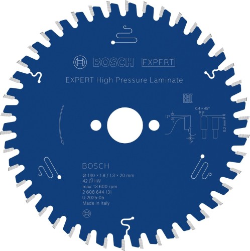 Tarcza pilarska do laminatu HPL Bosch EXPERT High Pressure Laminate 140x20 mm 2608644131