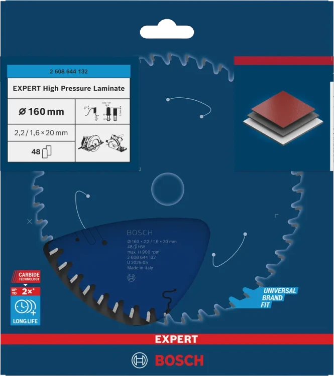 Zęby z węglika Microteq HLTCG tarczy pilarskiej Bosch EXPERT 160 mm