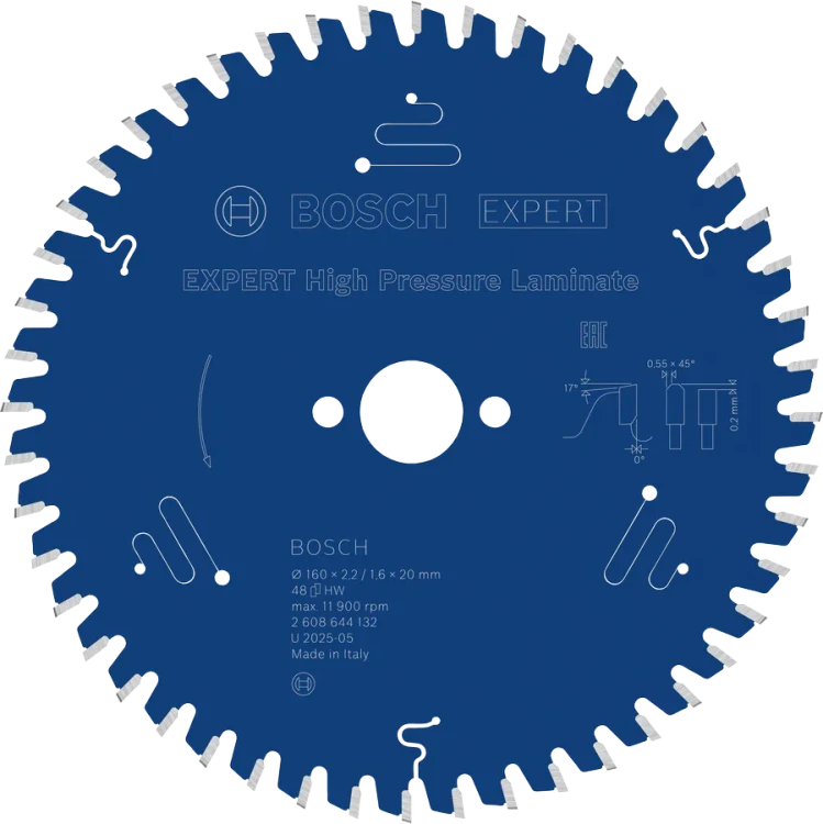 Tarcza pilarska do laminatu HPL Bosch EXPERT High Pressure Laminate 160x20 mm 2608644132