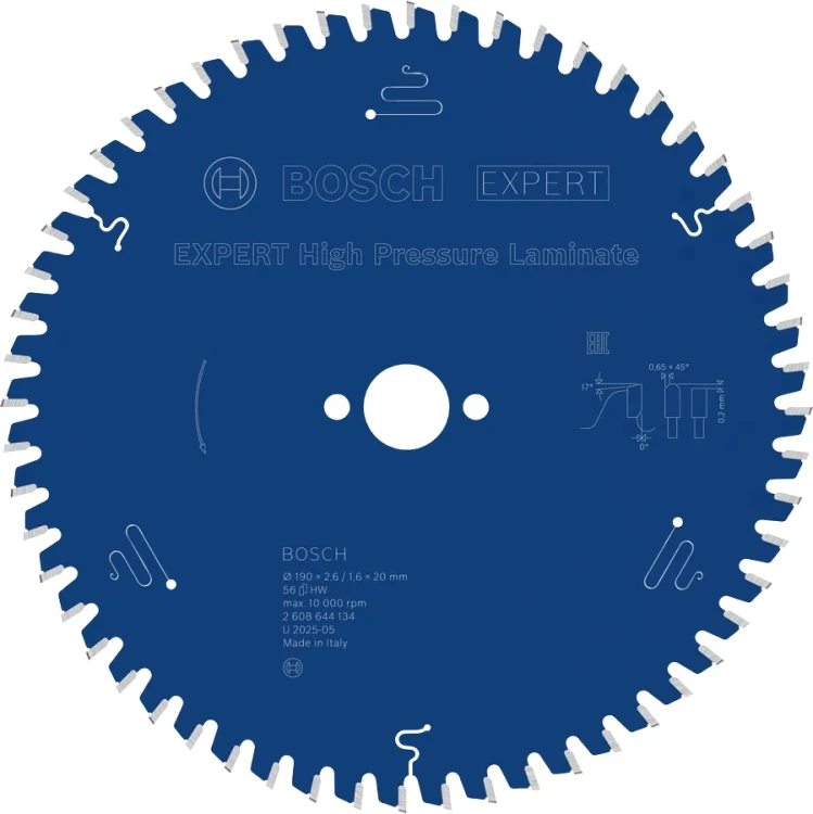 Tarcza pilarska do laminatu HPL Bosch EXPERT High Pressure Laminate 190x20 mm 2608644134