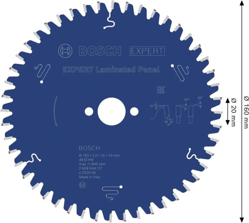 Zęby z węglika spiekanego Microteq tarczy Bosch EXPERT Laminated Panel 160 mm 48Z