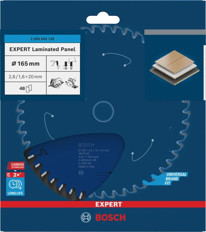 Antykorozyjna powłoka ProteQtion i szczeliny antywibracyjne tarczy Bosch EXPERT 165x20 mm