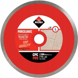RUBI TARCZA DIAMENTOWA 200 mm GRES PORCELANOWY