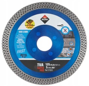 RUBI TARCZA DIAMENTOWA 125 mm TWARDY GRES GRANIT