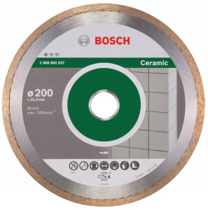 BOSCH TARCZA DIAMENTOWA CERAMIC 200 x 25,4mm płytki