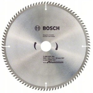 BOSCH TARCZA PIŁA 254mm/30mm 96z PANELE ALUMINIUM