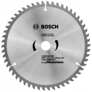 BOSCH TARCZA PIŁA 190 mm  54z PANELE ALUMINIUM
