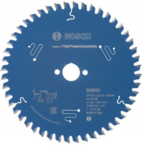 BOSCH Tarcza PIŁA   Expert for High Pressure Laminate  165 x 20  48z  Laminat HPL  TRESPA 