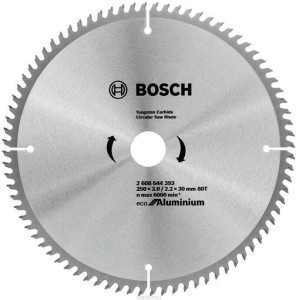 BOSCH TARCZA  PIŁA  Eco for Aluminium 250 mm  80z  ALUMINIUM
