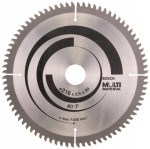 BOSCH TARCZA PIŁA WIDIOWA Multi Material  254 mm 80z  aluminium