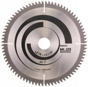 BOSCH TARCZA PIŁA WIDIOWA Multi Material  254 mm 80z  aluminium