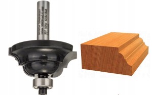 BOSCH FREZ DO DREWNA DO KRAWĘDZI Z ŁOŻYSKIEM R 6,3   średnica 42,9mm  uchwyt 8mm