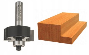 BOSCH FREZ DO DREWNA PROSTOKĄTNY Z ŁOŻYSKIEM  średnica 31,8mm  uchwyt 8mm