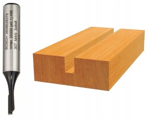 BOSCH FREZ DO DREWNA DO WPUSTÓW JEDNOOSTRZOWY średnica 3mm, uchwyt 8mm