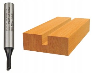 BOSCH FREZ DO DREWNA DO WPUSTÓW JEDNOOSTRZOWY  średnica 4mm, uchwyt 8mm