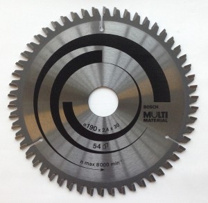 BOSCH tarcza piła aluminium laminat MDF 190x30mm