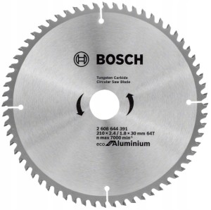 BOSCH TARCZA PIŁA WIDIOWA 210 mm  64z PANELE ALUMINIUM