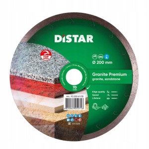 DISTAR TARCZA DIAMENTOWA 200 x 25,4; 1,8; 10 GRANITE PREMIUM