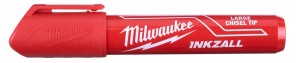 MILWAUKEE MARKER BUDOWLANY CZERWONY końcówka 6,2 mm