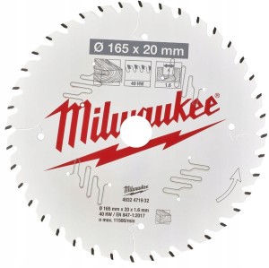 MILWAUKEE TARCZA PILARSKA DO DREWNA 165 mm 1,6 40Z