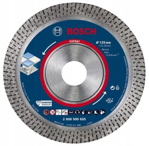 BOSCH TARCZA DIAMENTOWA HARD  czyste cięcie GRES  125mm