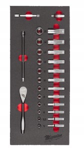 MILWAUKEE WKŁADKA PIANKOWA GRZECHOTKA NASADKI 1/4"