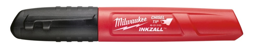 Czarny marker typu dłuto