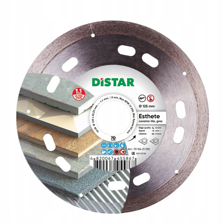 Tarcza diamentowa 125 x 22,23 mm