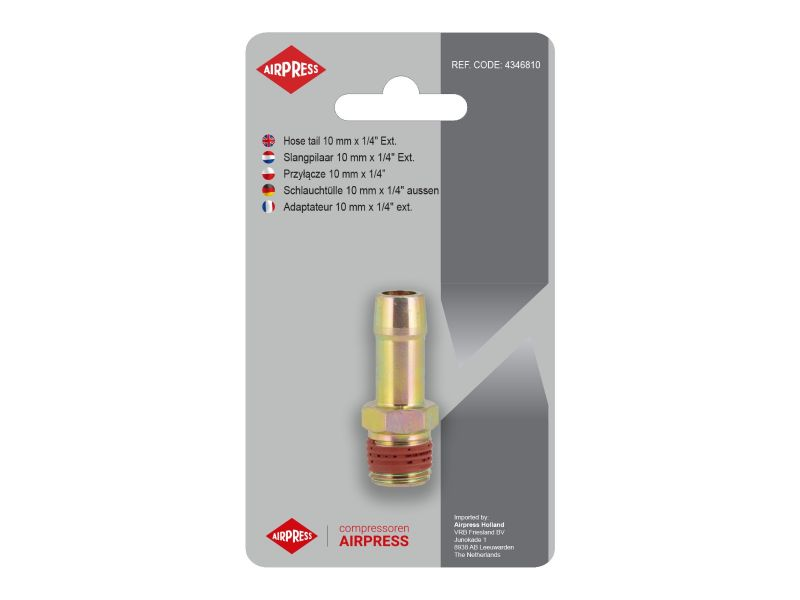 Przyłącze na wąż 10 mm 1/4"