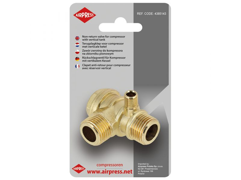 Zawór zwrotny 1/2" x 1/2" x 1/8"