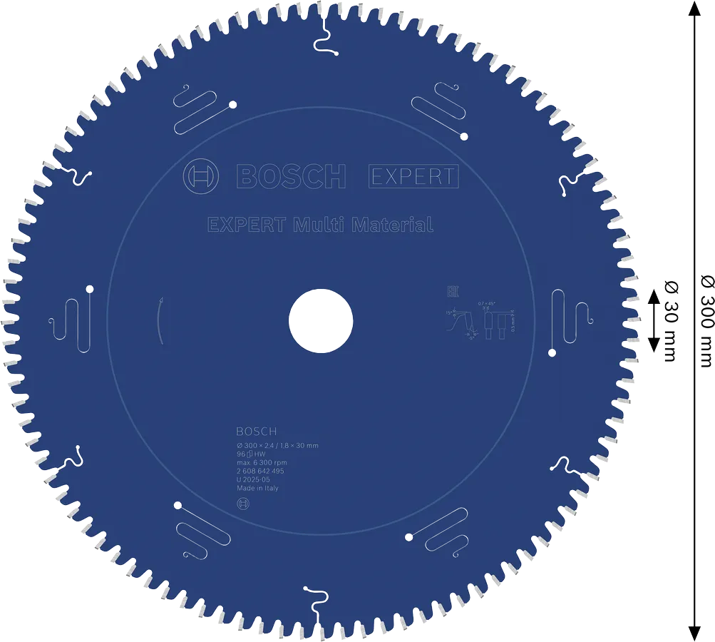 Tarcza pilarska do ukośnic Bosch EXPERT Multi Material 300x30 mm 96Z 2608642495